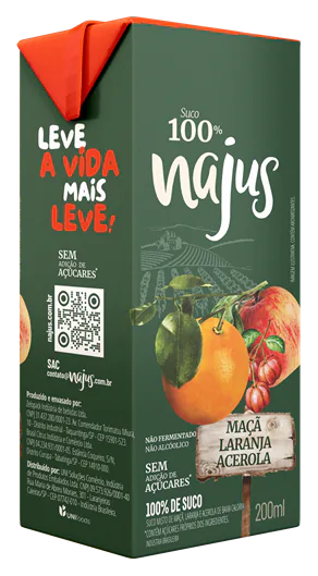 Suco Najus Maçã Laranja Acerola 100%